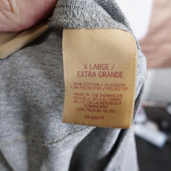 VINTAGE BIG MAC LONG SLEEVE GREY HENLEY T-SHIRT SIZE XL - Picture 8 of 8